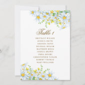 Waterverf daisy zitkaart. Bloemenbruiloft Kaart (Voorkant)