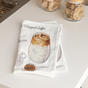 Waterverf Dalgona Coffee Recipe Tea Towels Theedoek