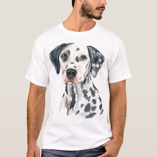 Waterverf Dalmatiër T-shirt (Voorkant)