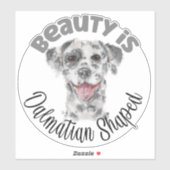 Waterverf Dalmatische hondenportret Sticker (Vel)