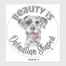 Waterverf Dalmatische hondenportret