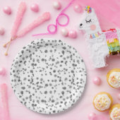 Waterverf Dalmatische vlekken patroon Papieren Bordje (Feest)