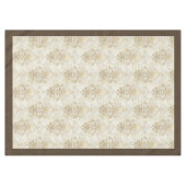 Waterverf Damask Print Regal wervelende Design Tafelkleed (Voorkant (Horizontaal))