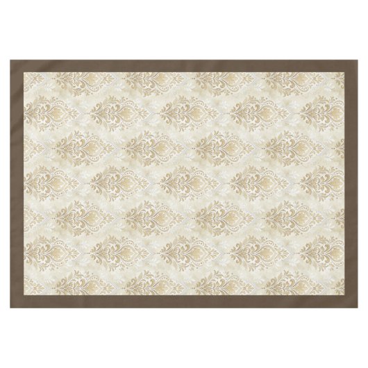 Waterverf Damask Print Regal wervelende Design Tafelkleed (Voorkant (Horizontaal))