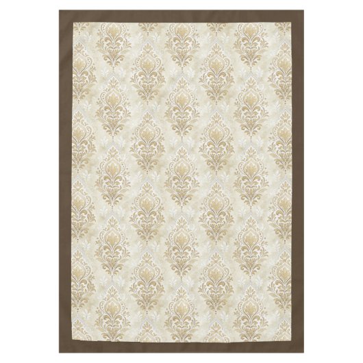 Waterverf Damask Print Regal wervelende Design Tafelkleed (Voorkant)
