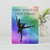 Waterverf Dance Birthday Party (Staand voorkant)