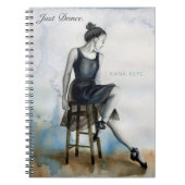 Waterverf Dancer Notitieboek Personaliseer ballet (Voorkant)
