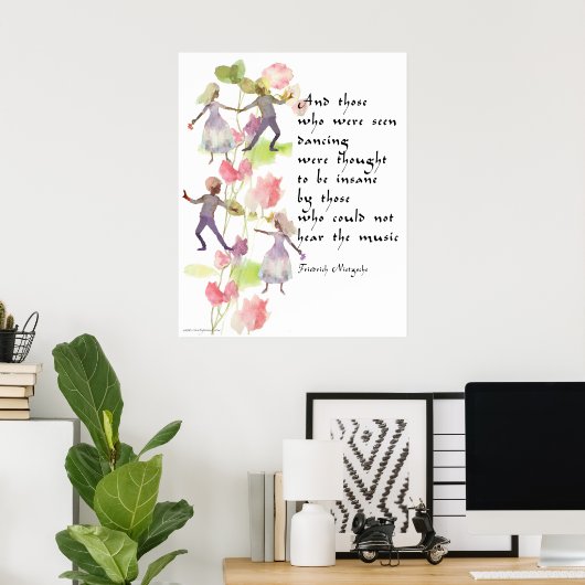 Waterverf Dancers Poster (Thuiskantoor)