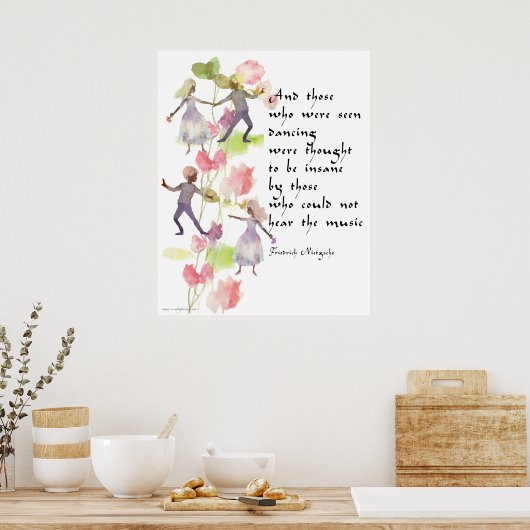 Waterverf Dancers Poster (Keuken)