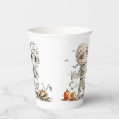 Waterverf Dancing Mummies Pumpkins Party Papieren Bekers (Rechts)