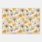 WATERVERF DANDELIOENEN HERFST BLOEMCADEAU INPAKPAPIER VEL (Voorkant 3)