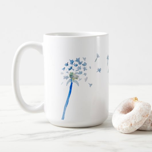 Waterverf Dandelion Koffiemok (Met donut)