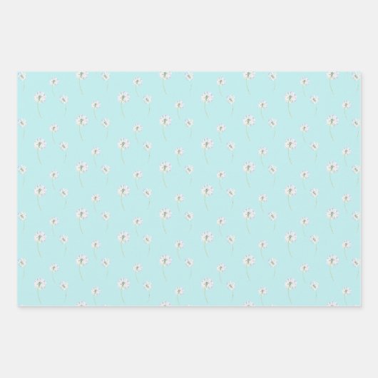 Waterverf Dandelion — Papieren pakbladen Inpakpapier Vel (Voorkant 3)