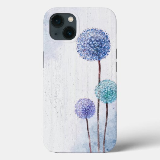 Waterverf Dandelions op hout Case-Mate iPhone Case (Achterkant)