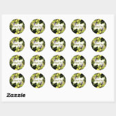 Waterverf Dank u het Schilderen Splatter Ronde Sticker (Vel)