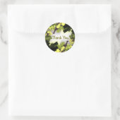 Waterverf Dank u het Schilderen Splatter Ronde Sticker (Tas)