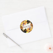 Waterverf Dank u het Schilderen van het Sinaasappe Ronde Sticker (Envelop)