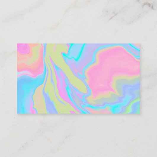 Waterverf Dank u Verf Splatter Visitekaartje (Achterkant)