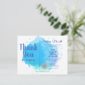 Waterverf Dank u voor de Kaart van de Korting van  (Staand voorkant)