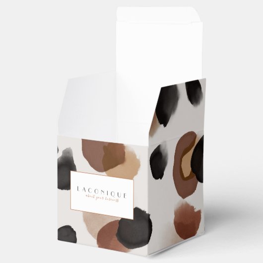 Waterverf | Dank u wel | Loopspatafdruk Bedankdoosjes (Geopend)