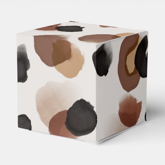 Waterverf | Dank u wel | Loopspatafdruk Bedankdoosjes (Achterkant)