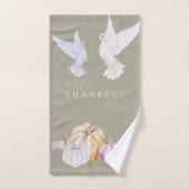 Waterverf dankbare dankbare gezegende Thanksgiving Handdoek (Handdoek)