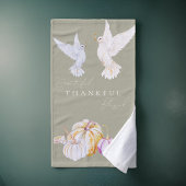 Waterverf dankbare dankbare gezegende Thanksgiving Handdoek