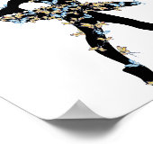 Waterverf dansen ballerina poster (Hoek)