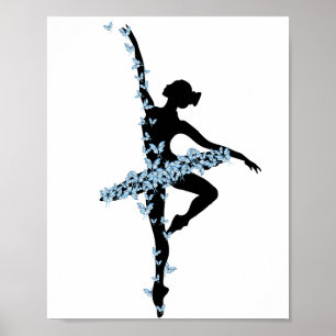 Waterverf dansen ballerina poster