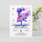 Waterverf danser Ballerina Verjaardag Kaart (Staand voorkant)