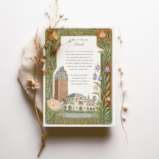 Waterverf Darmstadt bruiloft Kaart