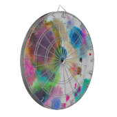 Waterverf Dartbord (Voorkant Links)