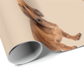 Waterverf Daschund Dog Pet Animal Cadeaupapier (Rol Hoek)
