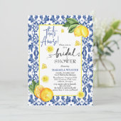 Waterverf Dat is Amore Lemon Vrijgezellenfeest Kaart (Staand voorkant)