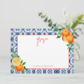 Waterverf Dat is Amore Spritz Baby shower Bedankkaart (Staand voorkant)