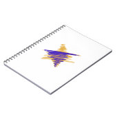 Waterverf Davidster in Goud Notitieboek (Linkerzijde)