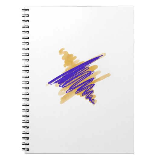 Waterverf Davidster in Goud Notitieboek (Voorkant)