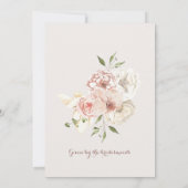 Waterverf Daylily en Roos Vrijgezellenfeest Kaart (Achterkant)