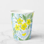 WATERVERF . De bloemen van het veld. Chamomile Papieren Bekers (Achterkant)