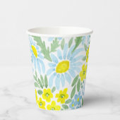 WATERVERF . De bloemen van het veld. Chamomile Papieren Bekers (Links)