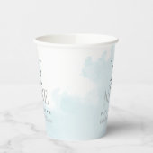 Waterverf De bruid is op Cloud 9 Bridal Party Papieren Bekers (Links)