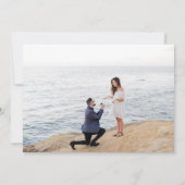 Waterverf De datum opslaan met aangepaste foto Save The Date (Achterkant)