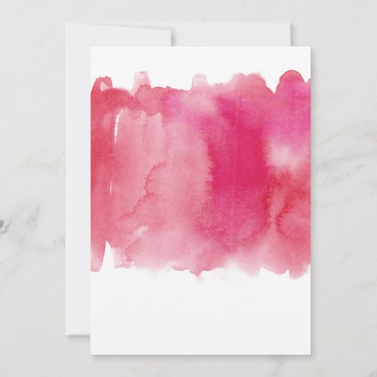 Waterverf De datum opslaan Save The Date (Achterkant)