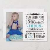 Waterverf de heer ONEderful Birthday Invitation Kaart (Voorkant)