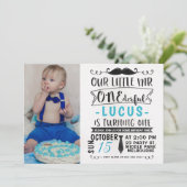 Waterverf de heer ONEderful Birthday Invitation Kaart (Staand voorkant)
