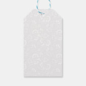 Waterverf de Kerstwinter in Poinsettia Cadeaulabel (Achterkant)