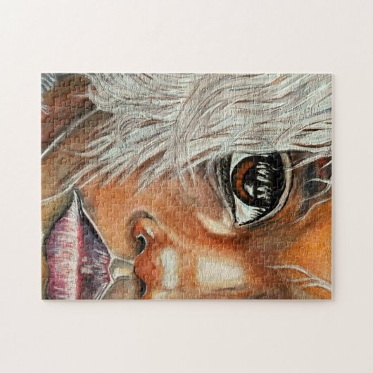 Waterverf - de ogen van de toekomst - het kind legpuzzel (Horizontaal)