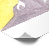 Waterverf Deco-stijl reclame Poster (Hoek)