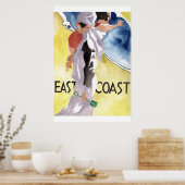 Waterverf Deco-stijl reclame Poster (Keuken)