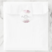 waterverf decor Bevestiging meisje Ronde Sticker (Tas)